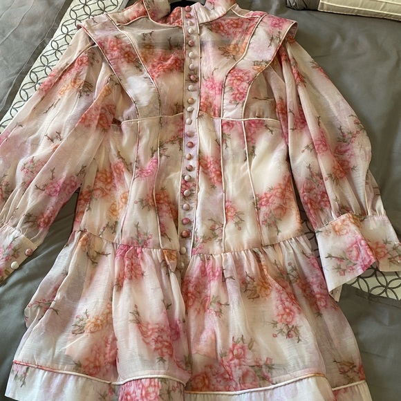 Dresses Zimmermann Dupe Floral Pink Dress Poshmark